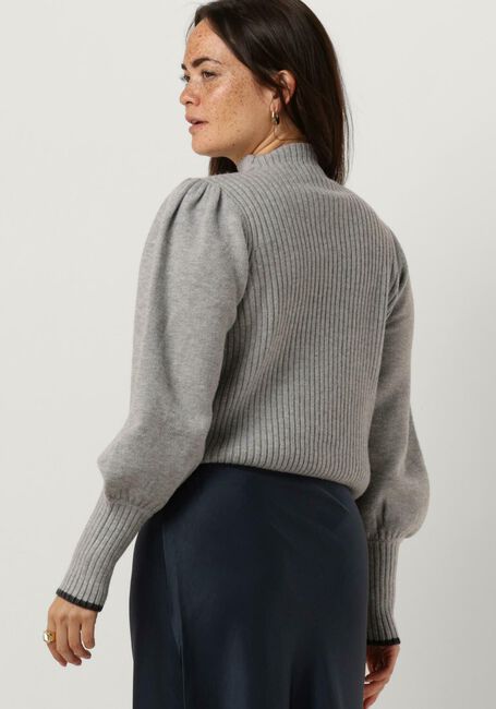 CO'COUTURE Pull ROW PUFF RIB KNIT en gris - large