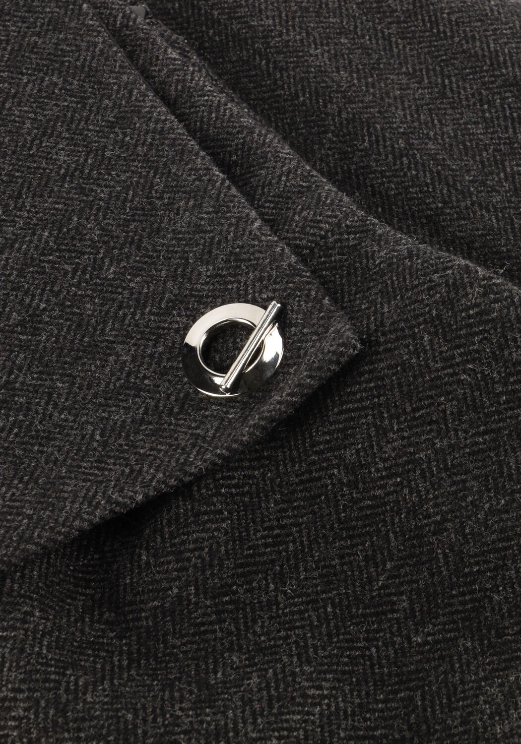 Donkergrijze NEO NOIR Rokken MARISI HERRINGBONE SKIRT - large