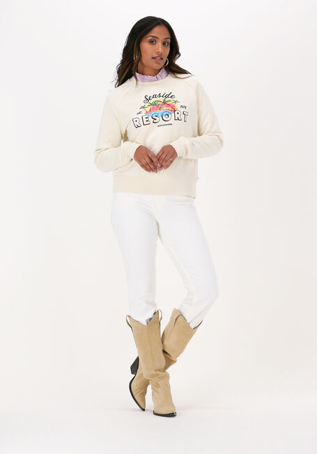 Beige SCOTCH & SODA Sweater RELAXED-FIT RAGLAN CREW-NECK SWEAT WITH ARTWORK - large