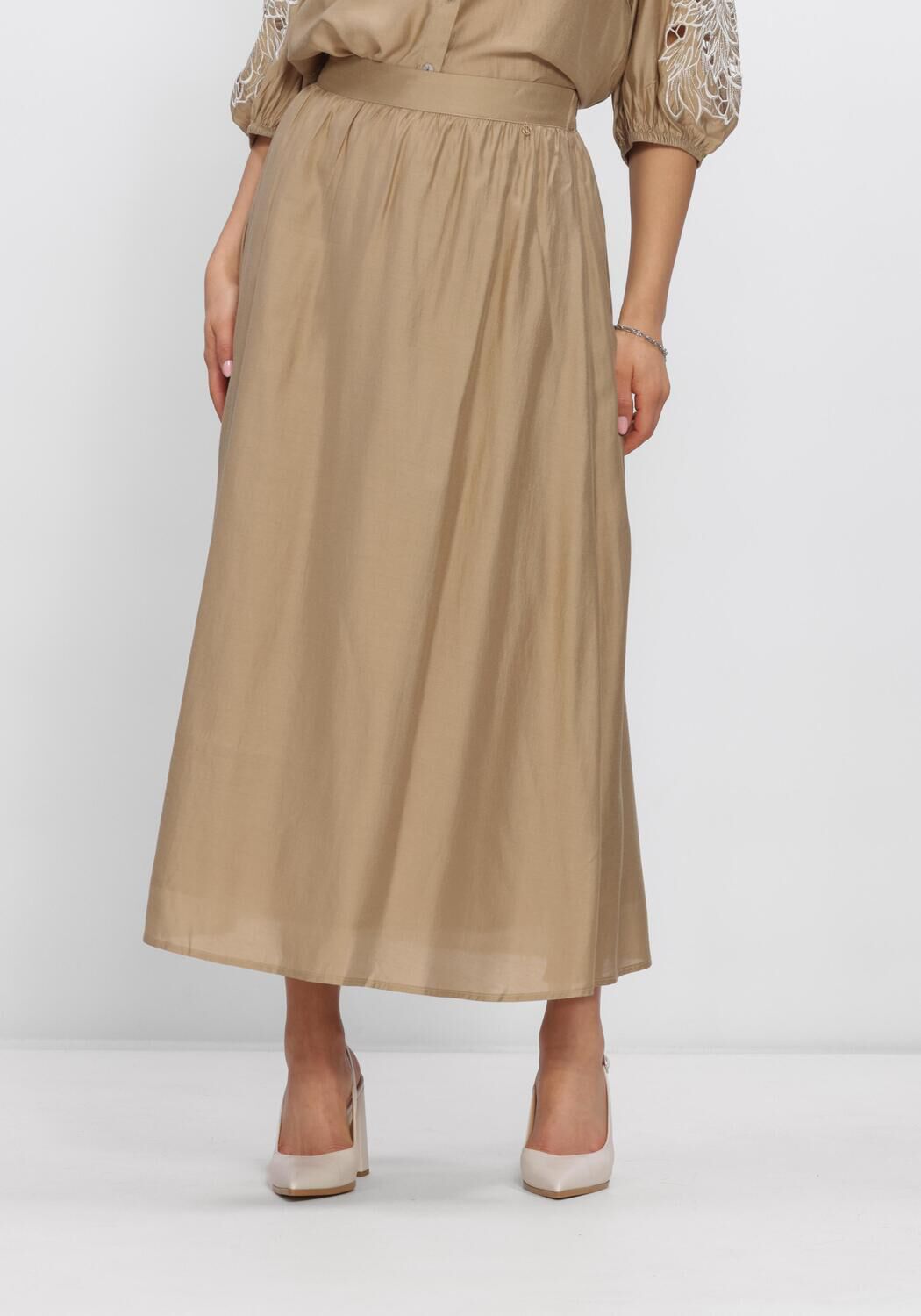 NUKUS Jupe maxi FLOORTJE SKIRT en camel - large