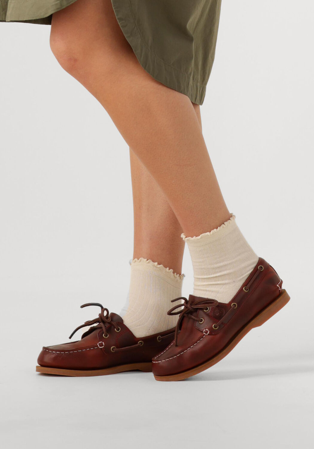 TIMBERLAND CLASSIC BOAT Mocassins en rouge - large