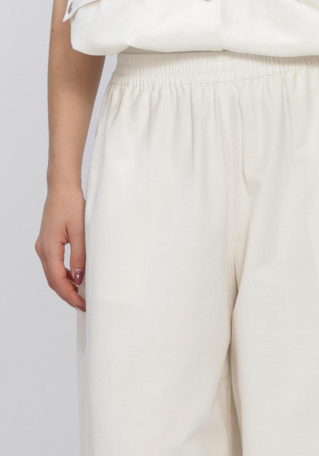 Witte MSCH COPENHAGEN Broeken/jumpsuits MSCHJOSILYN HW SKIRT PANTS - large