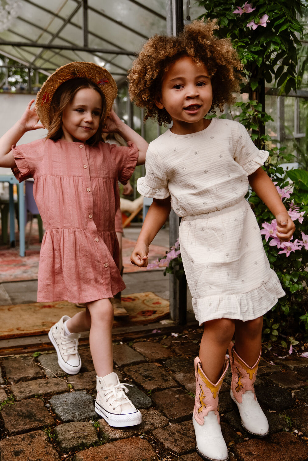 DAILY7 Mini robe DRESS ALLOVER PRINT &Eacute;cru - large