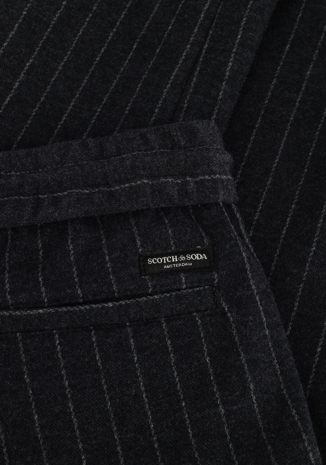 SCOTCH & SODA Pantalon cargo LOOSE TAPERED KNITTED Gris fonc&eacute; - large