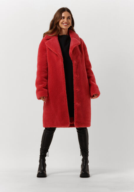 STAND STUDIO Manteau en fausse fourrure CAMILLE COCOON COAT 2020 en rose - large