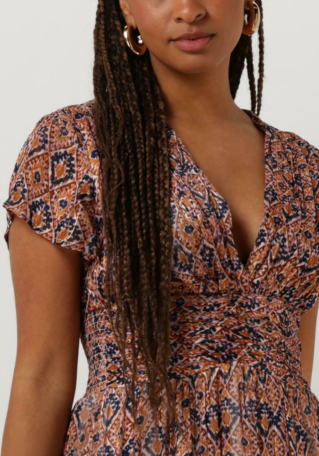 Bruine NOTRE V Maxi jurk NV DALI MAXI DRESS Omoda