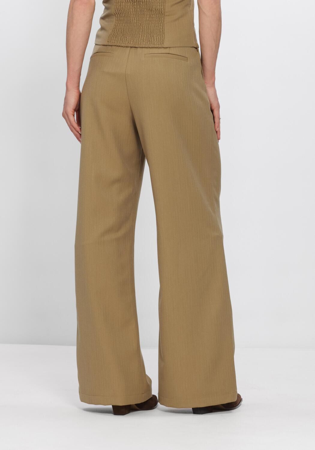 STUDIO AMAYA Pantalon large SOFIE 8 Sable - large