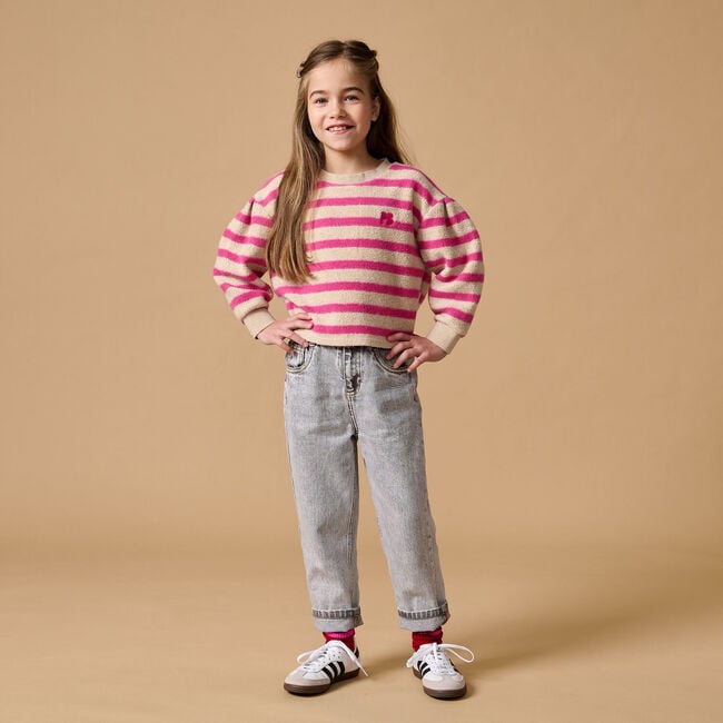 Grijze PETIT BLUSH Mom jeans BAGGY FIT JEANS - large
