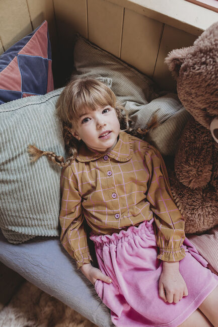 Sproet & Sprout CHECK BLOUSE GIRLS Blouses Ocre - large