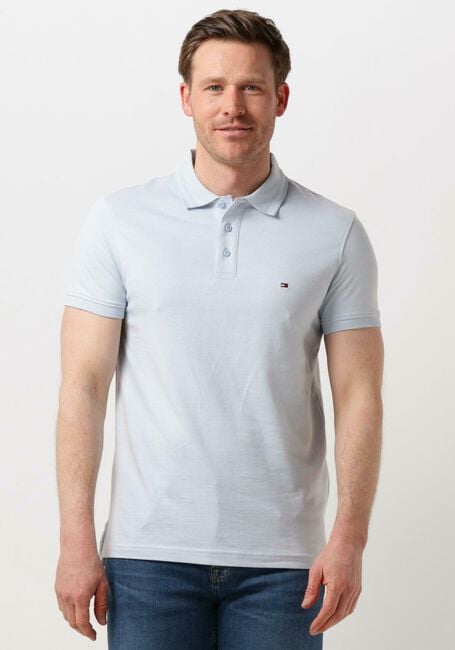 TOMMY HILFIGER Polo PRETWIST MOULINE SLIM FIT POLO Bleu clair - large