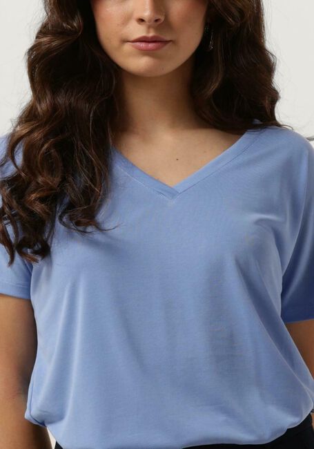 MSCH COPENHAGEN T-shirt MSCHFENYA MODAL V NECK TEE Bleu foncé - large