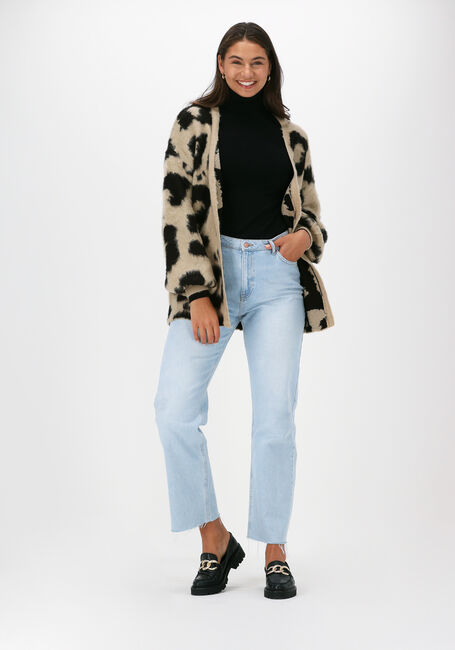 NA-KD Gilet LEO KNITTED OVERSIZED BRUSHED  en beige - large