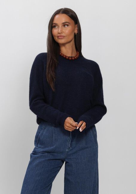 Donkerblauwe BY-BAR Trui POLLY PULLOVER - large