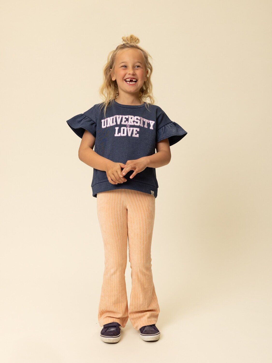 Oranje LOOXS Little Flared broek 2601-7606-404 - large