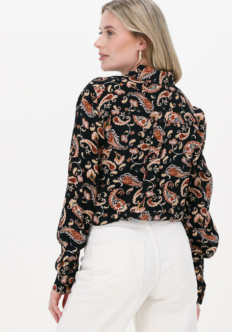 Zwarte COLOURFUL REBEL  LEAN CR PAISLEY LOOSEFIT BLOUSE - large