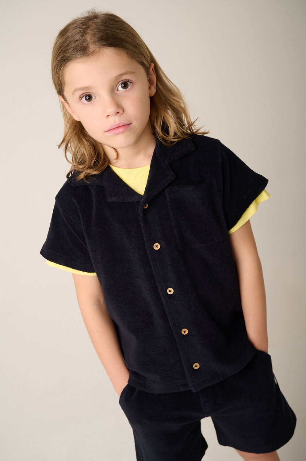 TUMBLE 'N DRY Chemise d&eacute;contract&eacute; COASTAL en noir - large