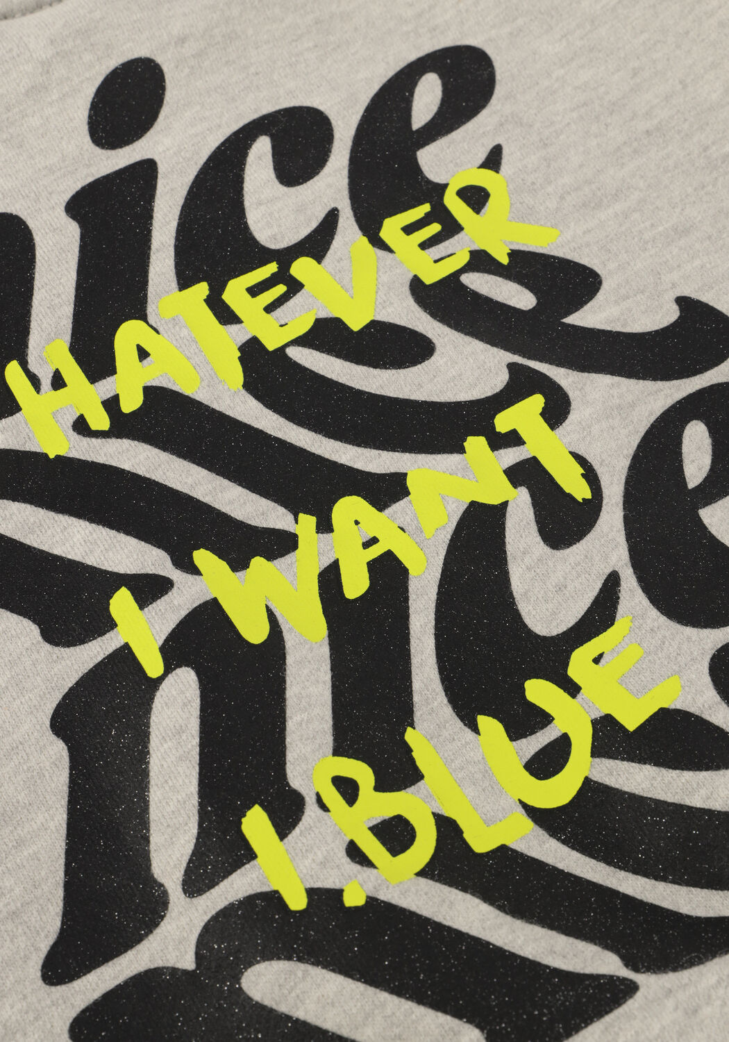 INDIAN BLUE JEANS Pull SWEATER GLITTERPRINT Gris clair - large