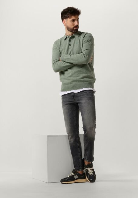 Groene BUTCHER OF BLUE Polo LT CLIFDEN POLO L/S - large