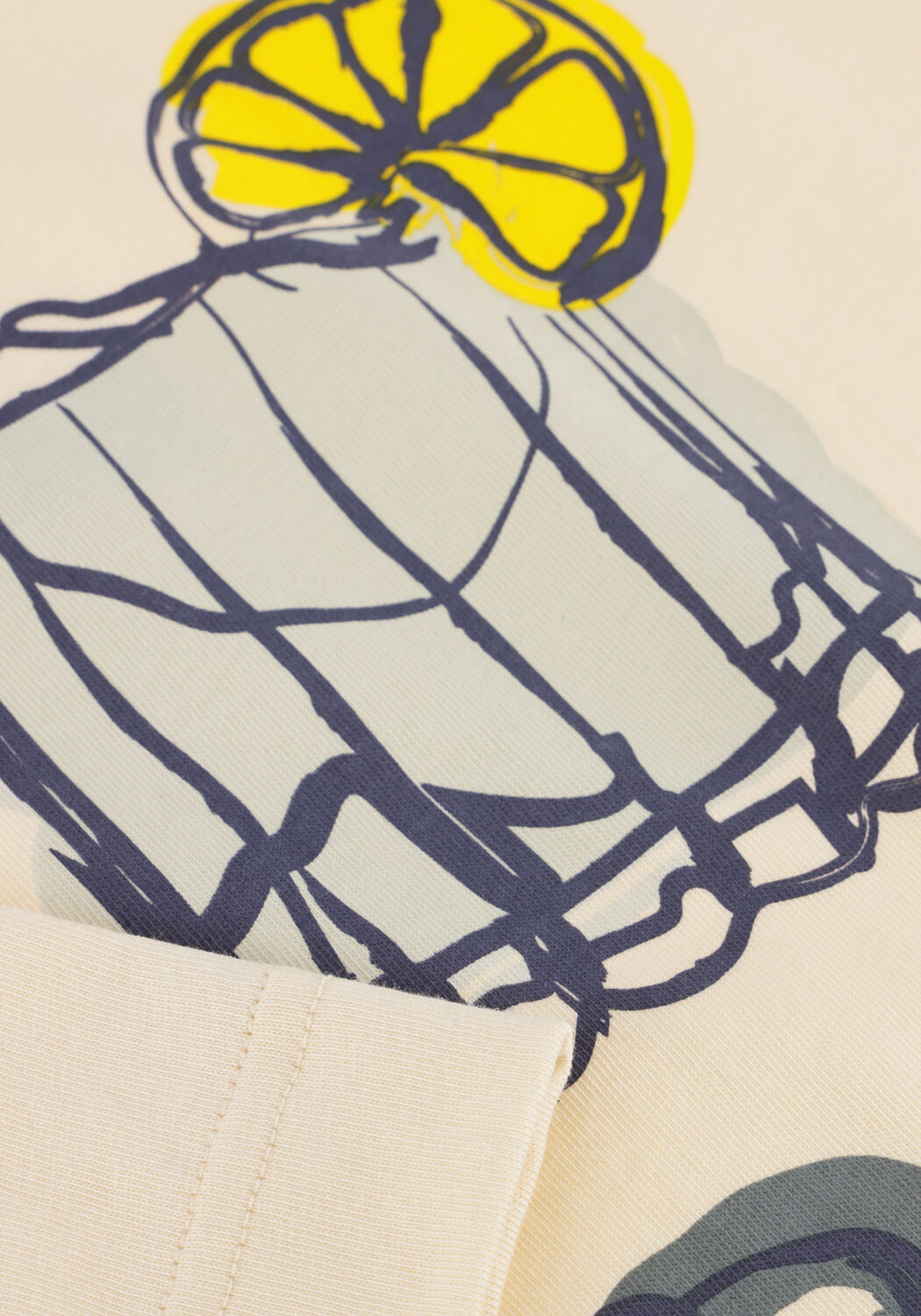 Ecru DRYKORN T-shirt KAYRO_HC 520198 - large