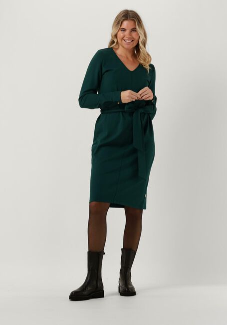 JANSEN AMSTERDAM Robe midi VICTORIA en vert - large
