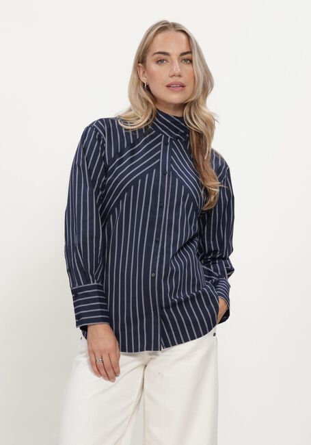 CO'COUTURE SOMOCC STRIPE FUNNEL NECK SHIRT Blouses en bleu - large