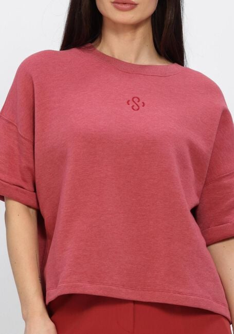 SUMMUM TOP SHORT SLEEVE SWEAT Hauts & T-shirts en rouge - large