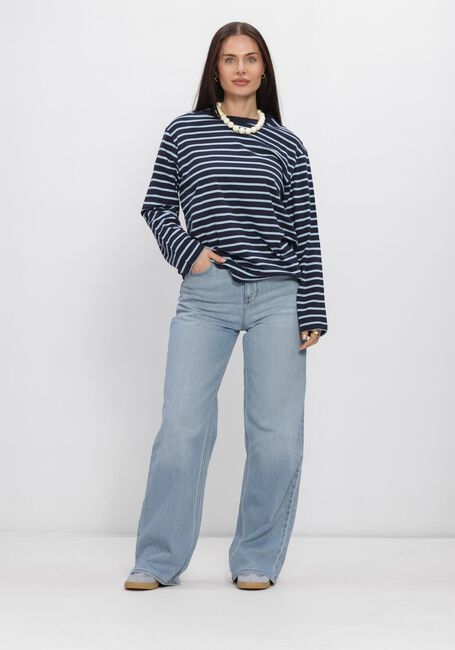 Donkerblauwe ENVII Top ENKULLA LS STRIPE 5310 - large