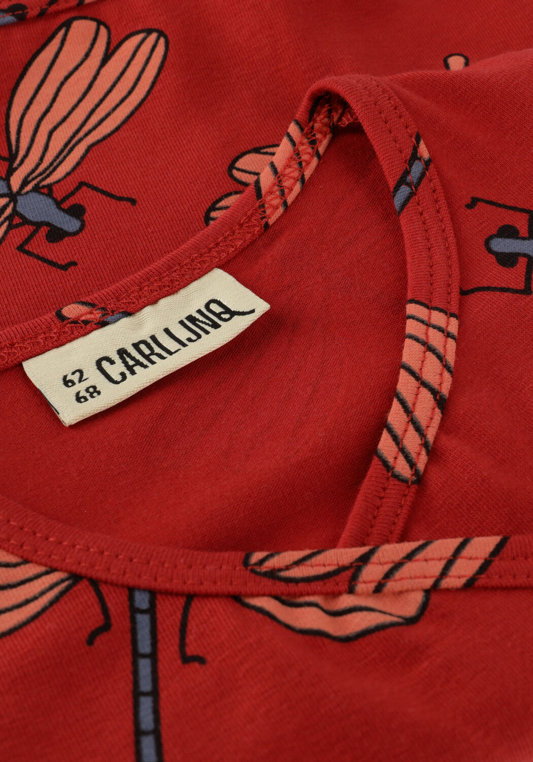 Rode CARLIJNQ Tops & T-shirts DRAGONFLY - KIMONO TOP - large