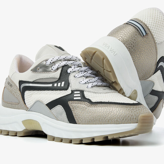 Grijze VIA VAI Sneakers DANAE NOAH - large