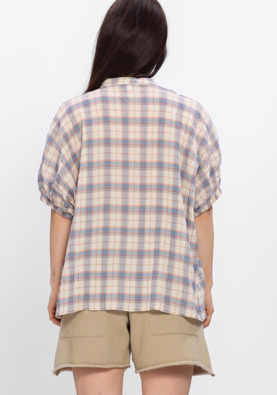 Blauwe PENN & INK  BLOUSE - large