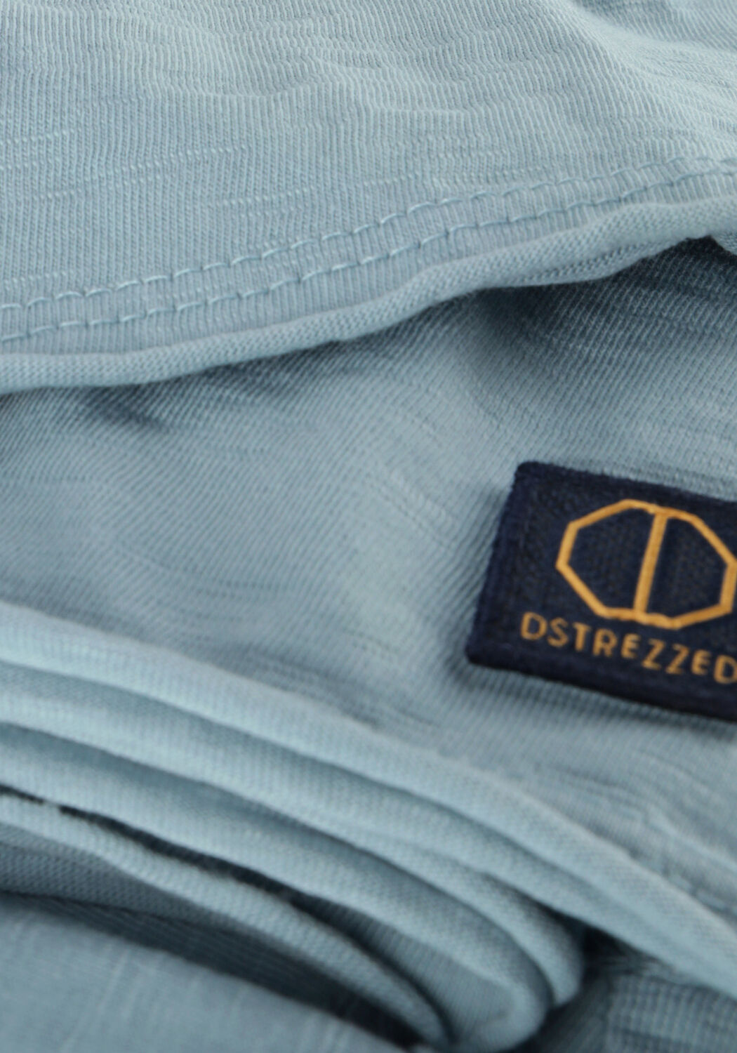 Blauwe DSTREZZED T-shirt MC. QUEEN SLUB JERSEY - large