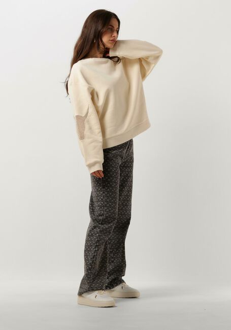 ALIX THE LABEL Pull LADIES KNITTED MESH SWEATER Écru - large