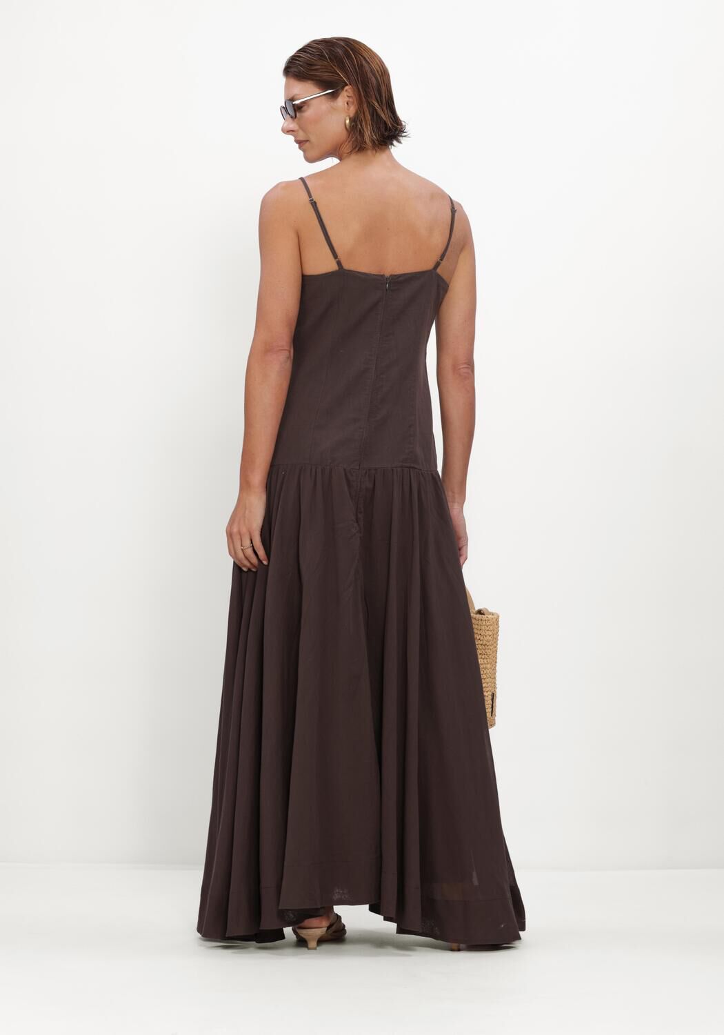 NEO NOIR JACKIE S VOILE DRESS Robes en marron - large
