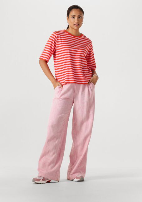 POM AMSTERDAM TSHIRT STRIPE ORANGE PINK Hauts & T-shirts en multicolore - large