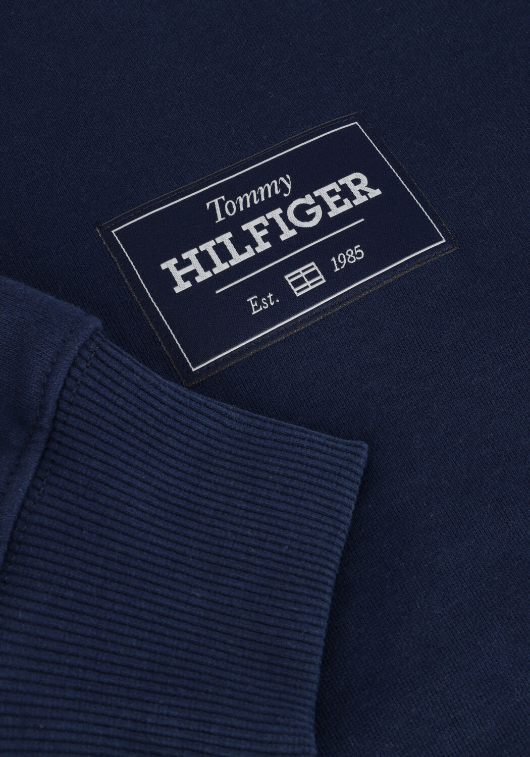 Blauwe TOMMY HILFIGER Sweater MONOTYPE LABEL SWEATSHIRT - large