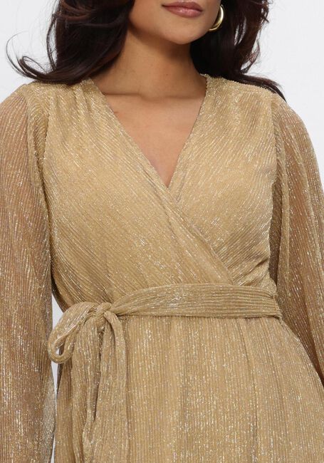 FREEBIRD Mini robe F-JER-PLISSE-LUREX-26-1 en or - large