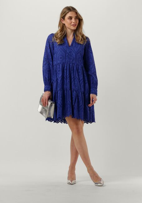 Blauwe Y.A.S. Mini jurk YASHOLI LS DRESS - large