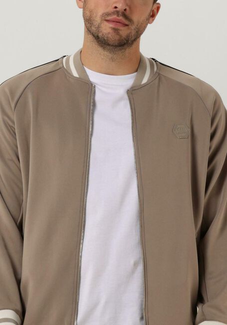 CRUYFF Gilet SANTINO SCUBA TRACK TOP en taupe - large