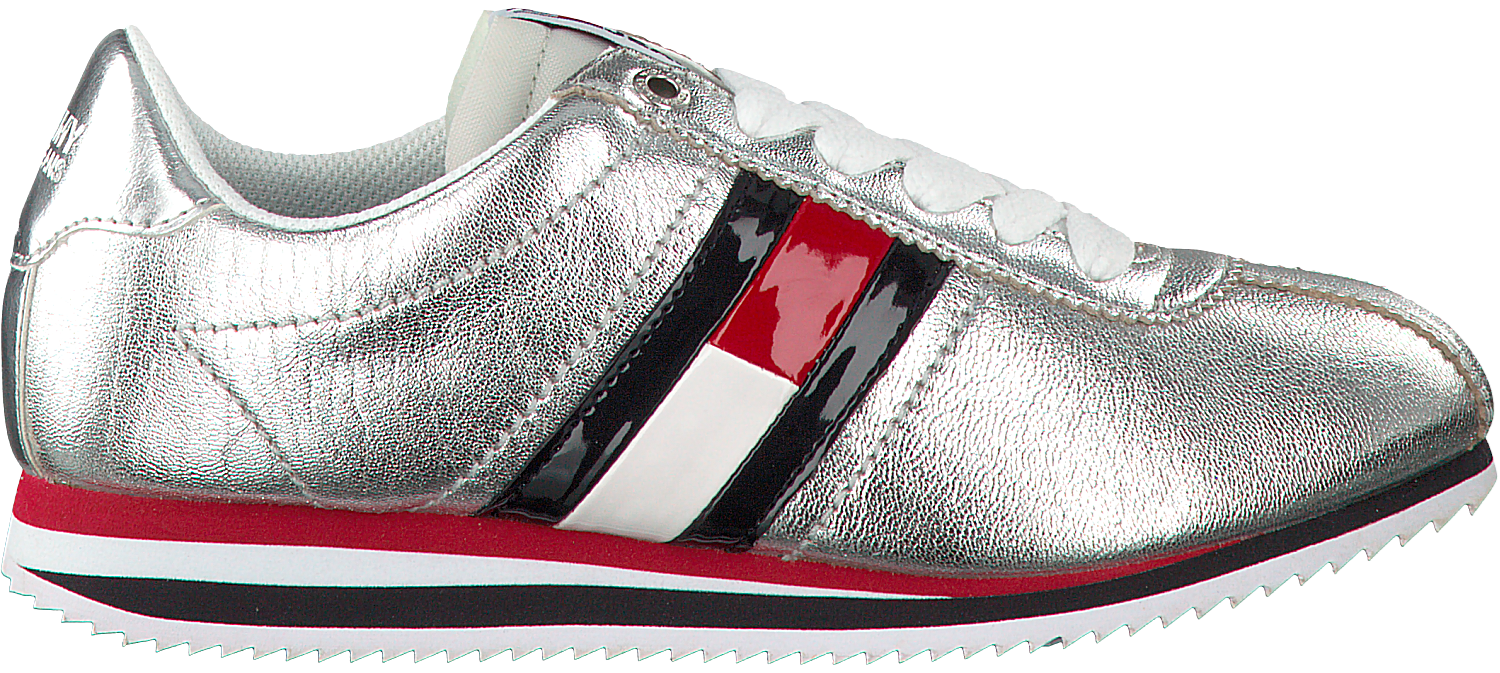basket tommy hilfiger femme argent