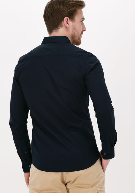 Donkerblauwe SCOTCH & SODA Casual overhemd SOLID SLIM FIT SHIRT - large