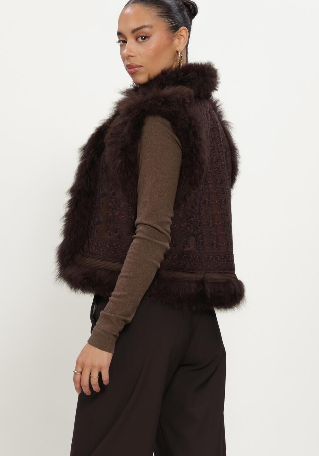 Bruine ANTIK BATIK  SANDO GILET - large