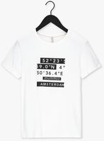 SUMMUM T-shirt TEE COORDINATE ARTWORK COTTON  en blanc