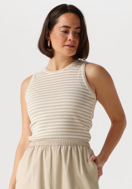 NUKUS T-shirt STEFANIA SINGLET STRIPES Écru - large