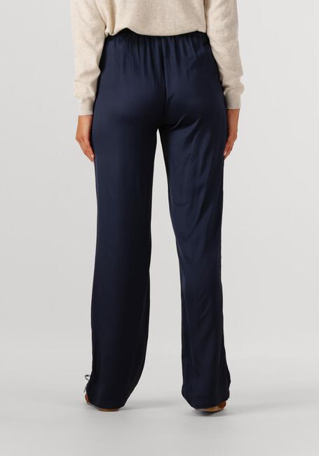 Donkerblauwe RESORT FINEST Wijde broek SATIN PANTS - large