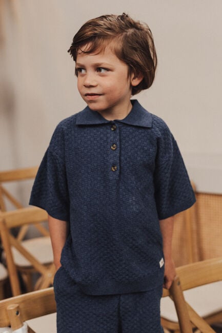 Donkerblauwe BAJE STUDIO T-shirt MILO - large