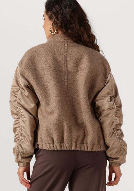 NUKUS Jack BALTIMORE JACKET SATIN en taupe - large