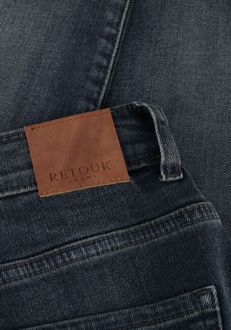 Donkerblauwe RETOUR Straight leg jeans LANDON - large