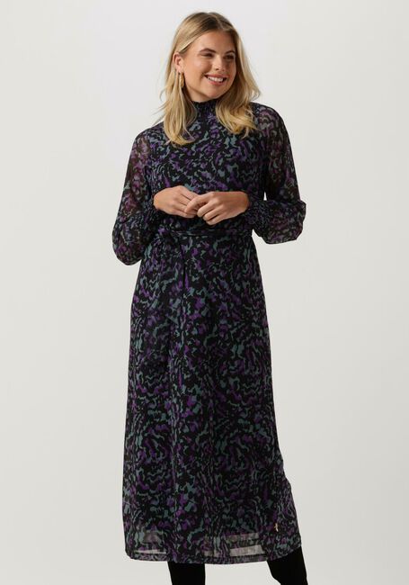 JANSEN AMSTERDAM Robe midi DIANNE en noir - large