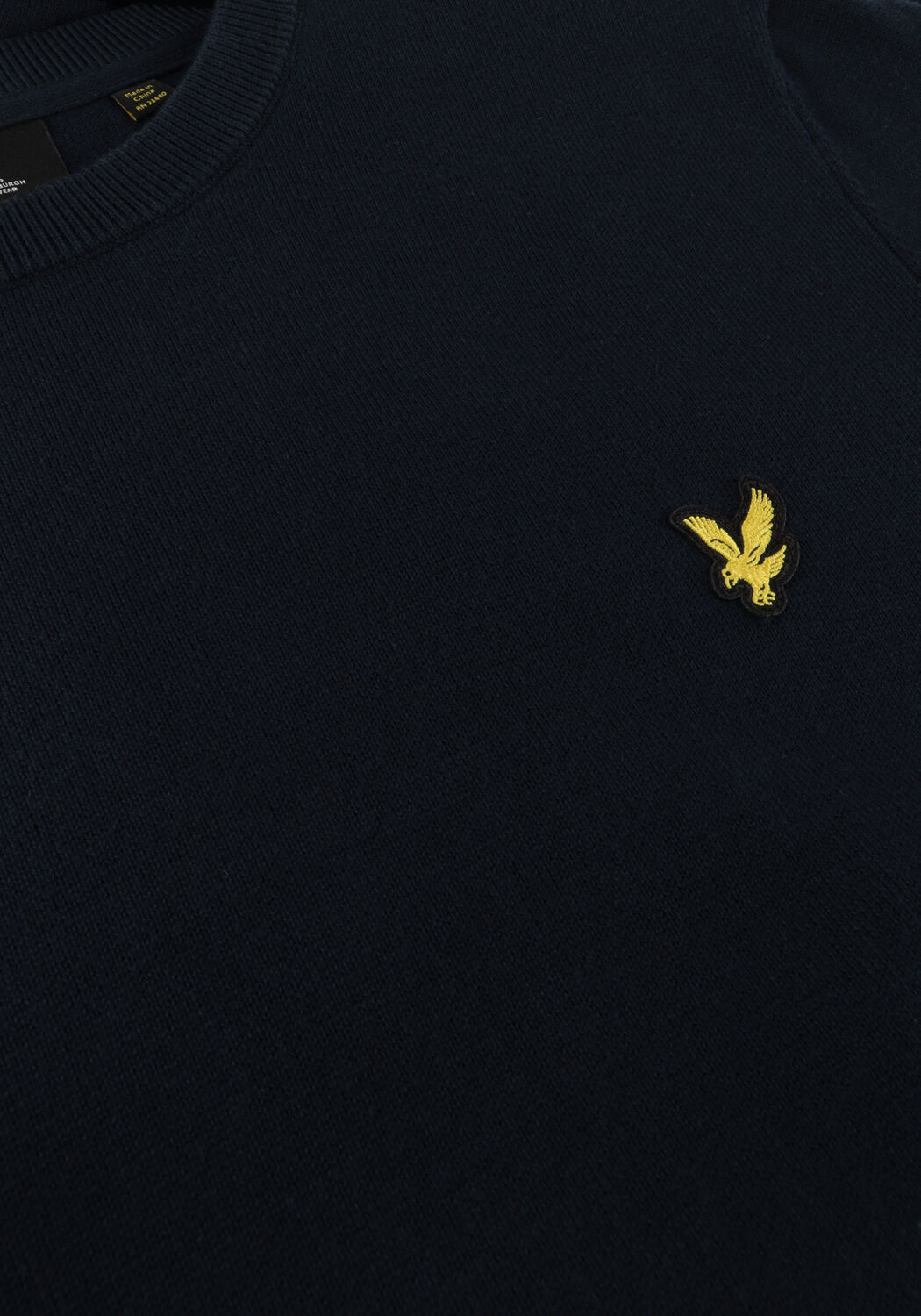 LYLE & SCOTT T-shirt COTTON CREW NECK JUMPER Bleu fonc&eacute; - large