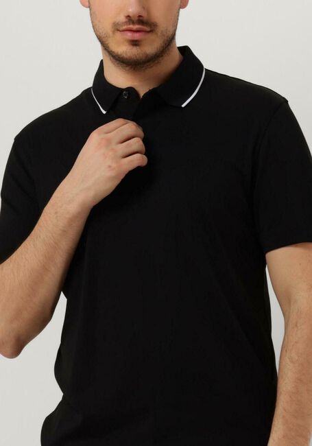 Zwarte SELECTED HOMME Polo SLHLEROY COOLMAX SS POLO B - large